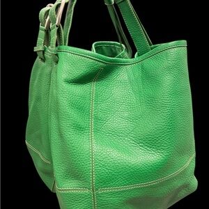 Cole Haan Vibrant Green Tote Bag